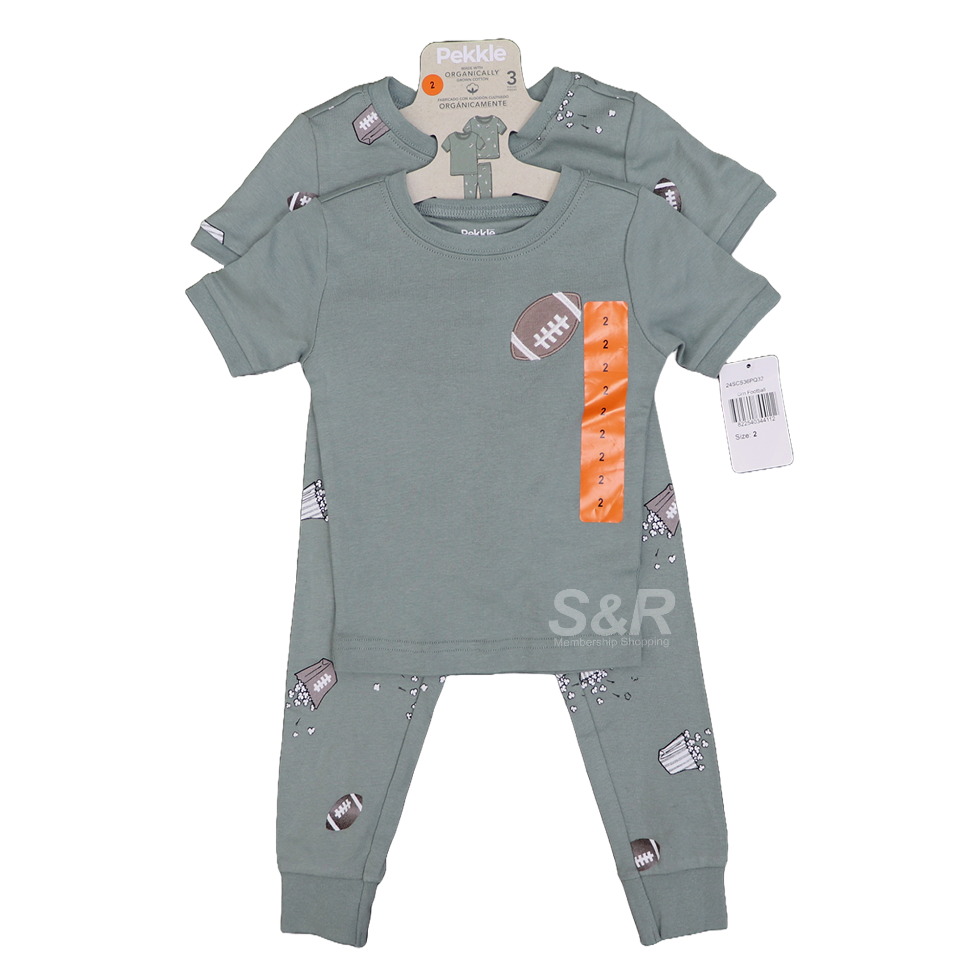 Pekkle Boys Organic Pajamas 3pc set